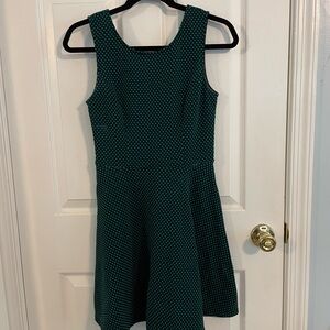 City Triangles Green Sleeveless Fit and Flare Dress